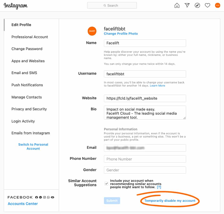 How to Deactivate Your Instagram Business Account