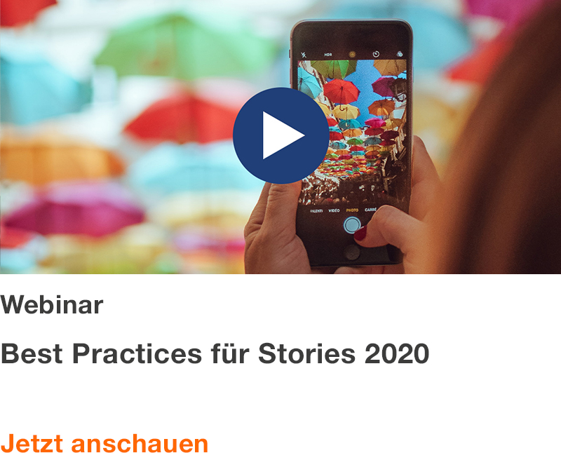 Webinar: Best Practices für Stories 2020